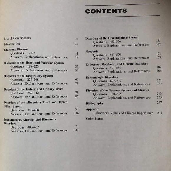 Harrison's Principles of Internal Medicine: 11th Edition PreTest Self-Assessment - Picture 8 of 16